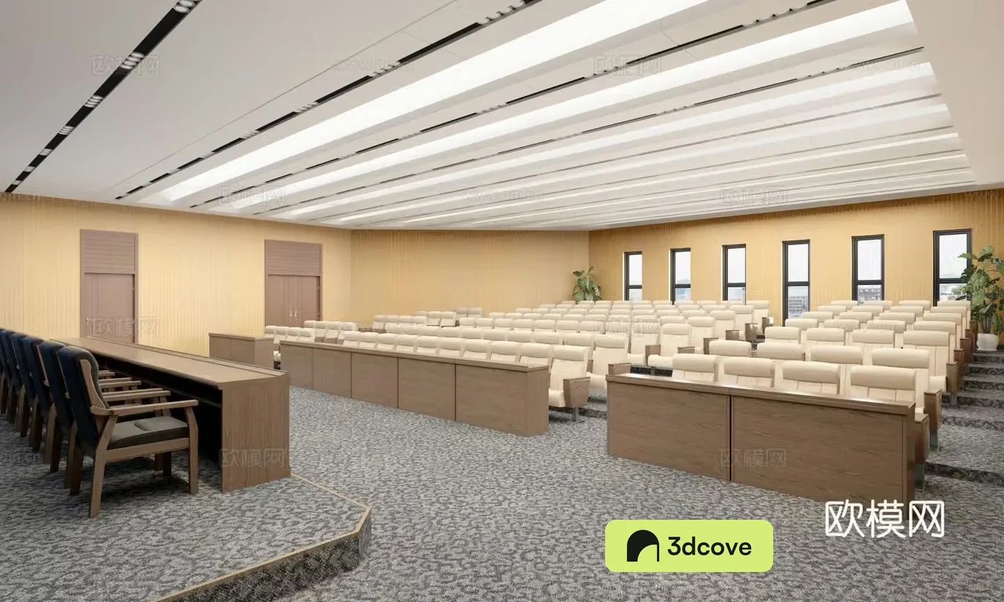 Modern staircase multi-functional lecture hall
