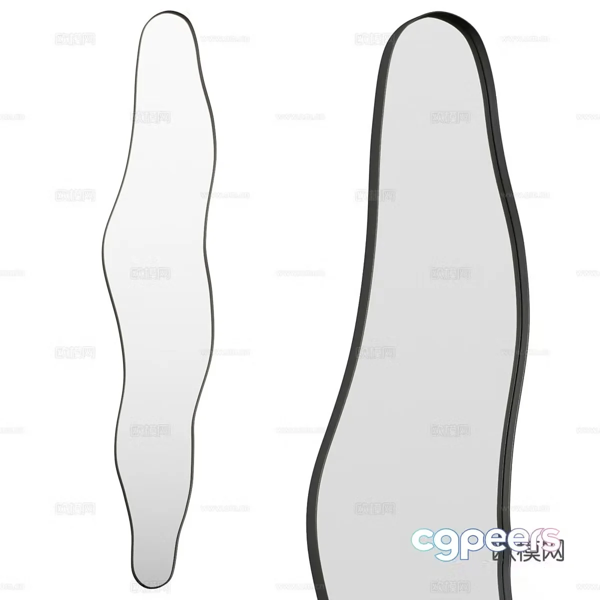 Modern decorative mirror 3d model