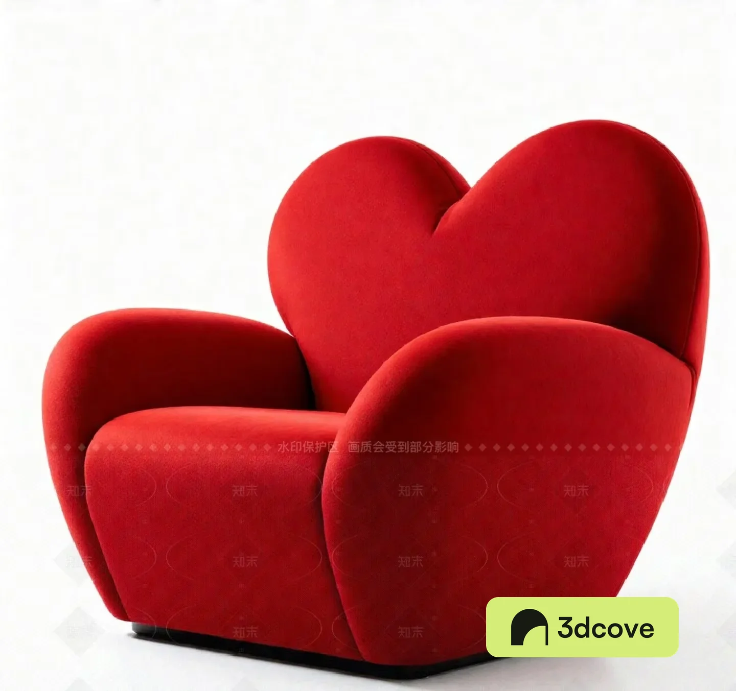 Red Velvet Armchair