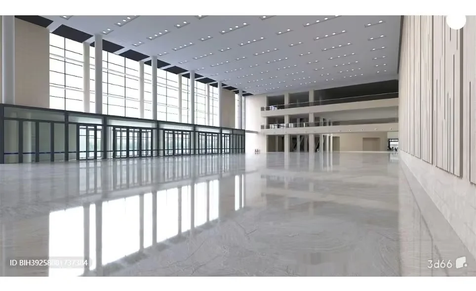 Empty Large Room 3D Model – 16343 – VRAY Render