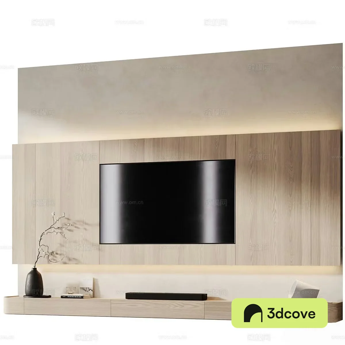 Modern TV background wall