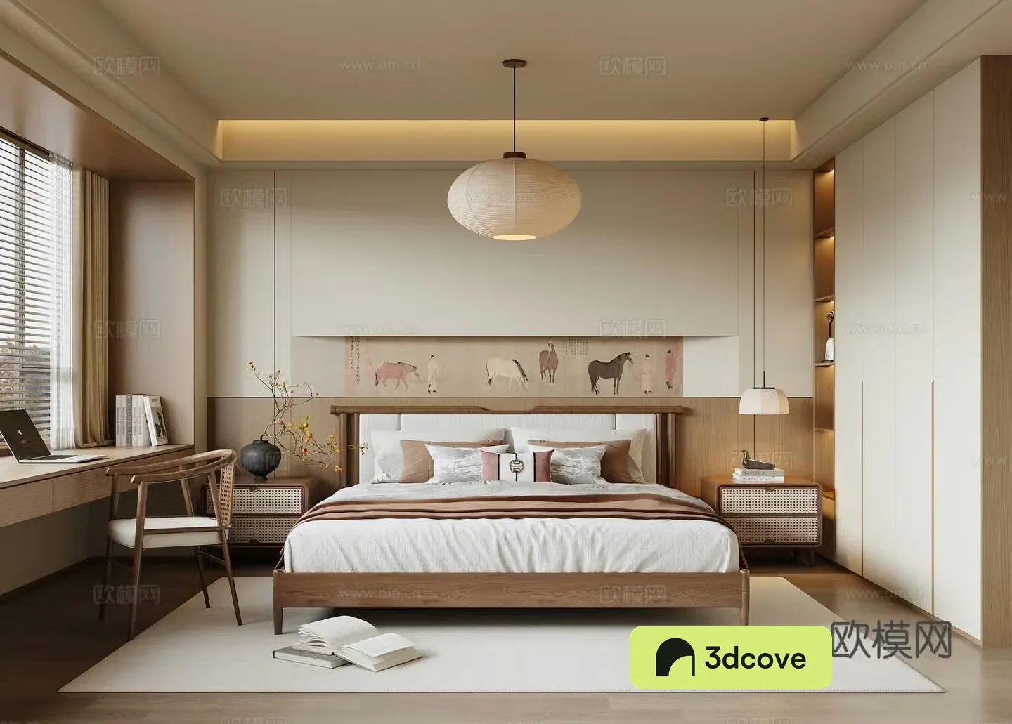 New Chinese Song style bedroom