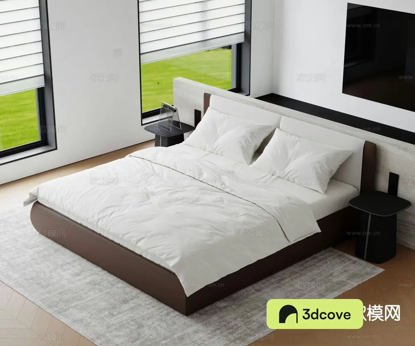 Modern double bed