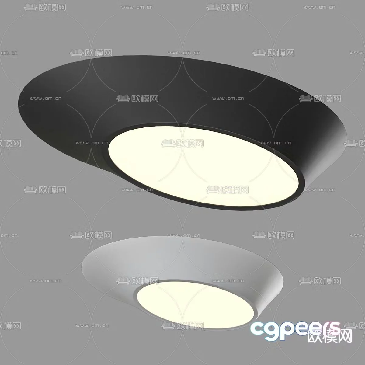 Geometric ceiling lamp 3d model