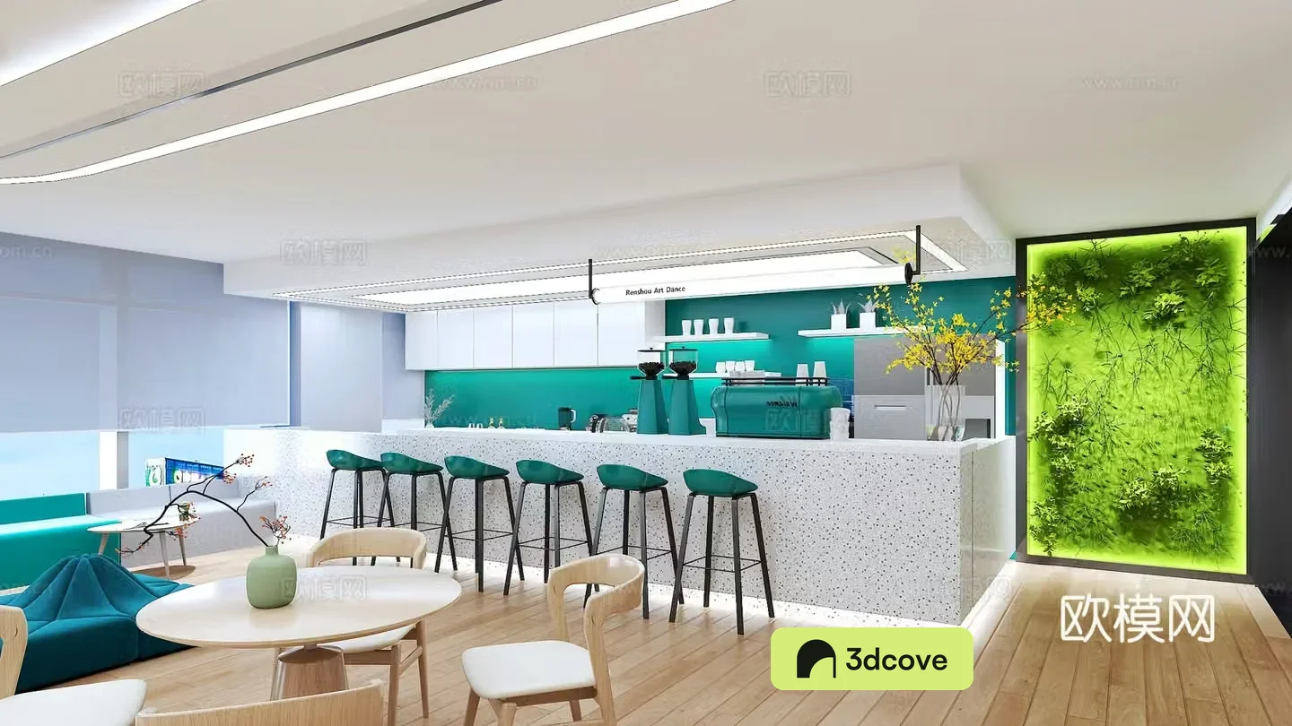 Modern office area tea room