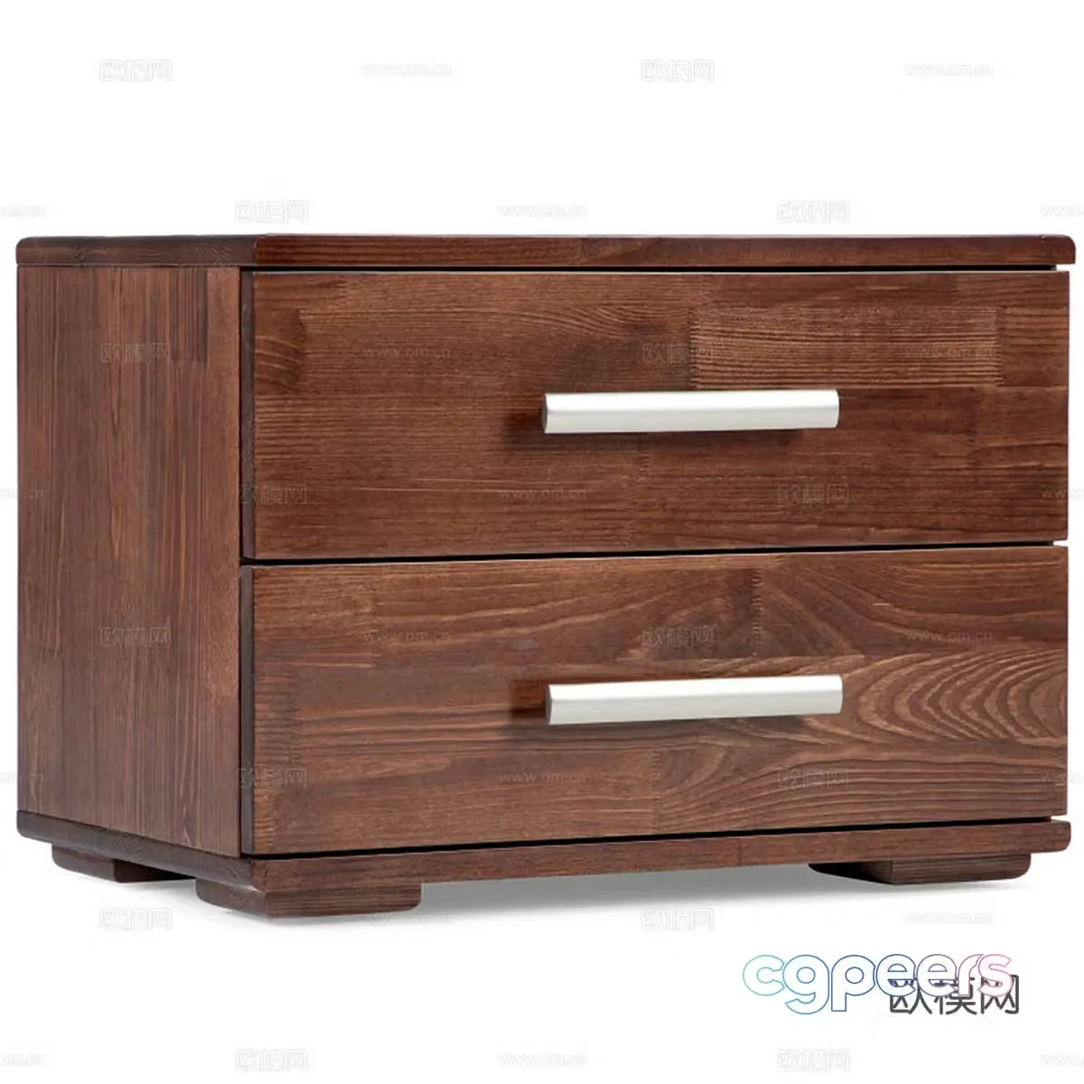 Nordic simple bedside table bedside table simple bedside table short cabinet wooden short cabinet 3D model