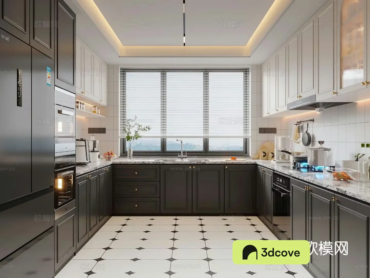 French retro kitchen