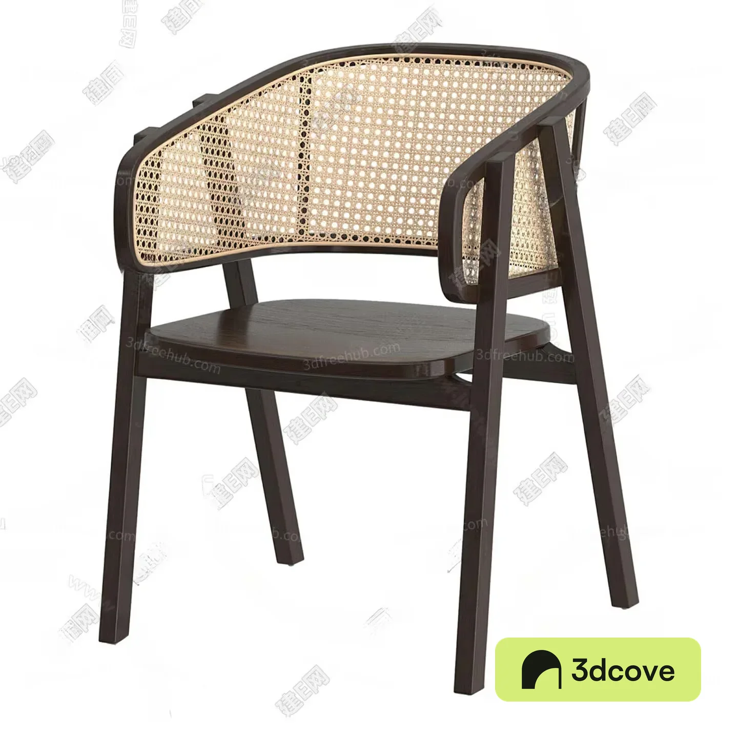 Wooden Cane Chair
