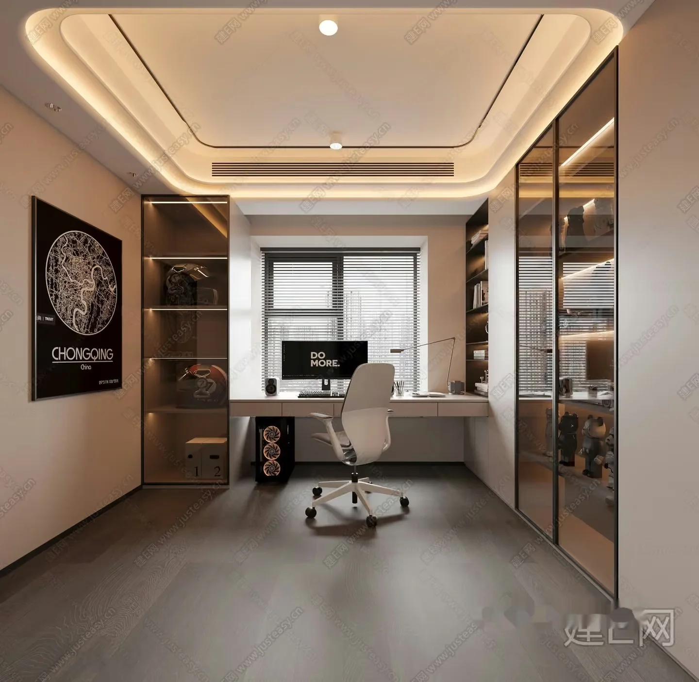 Modern Office Space 3D Model – 13825 – CORONA Render