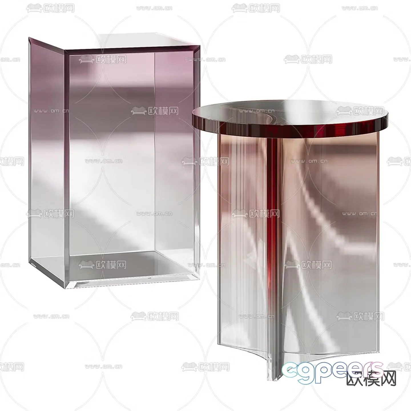 La Redoute round table side table table table 3d model