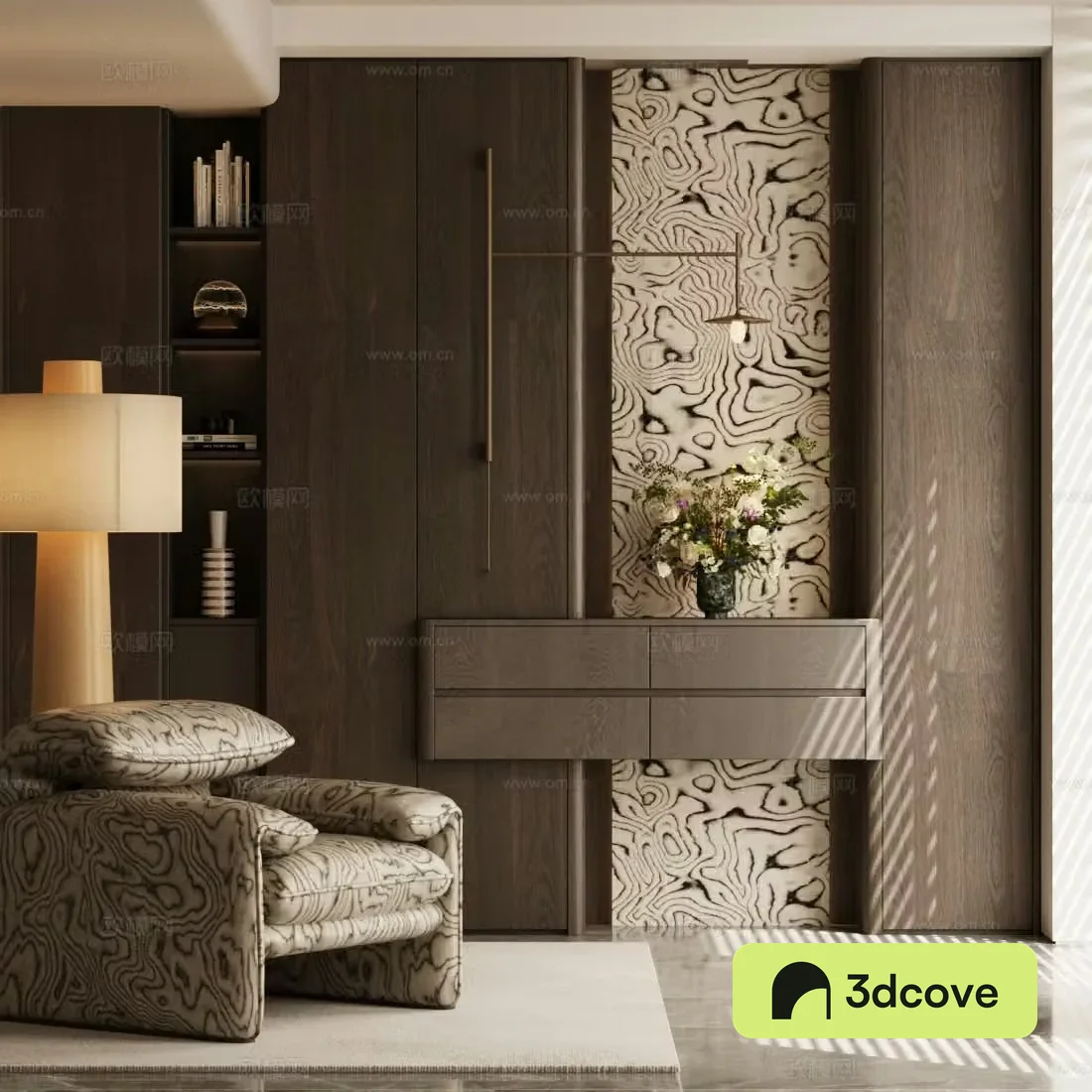 Modern Italian style entrance hall end view terrace entrance hall medieval style decorative entrance hall Haipai style entrance hall cabinet