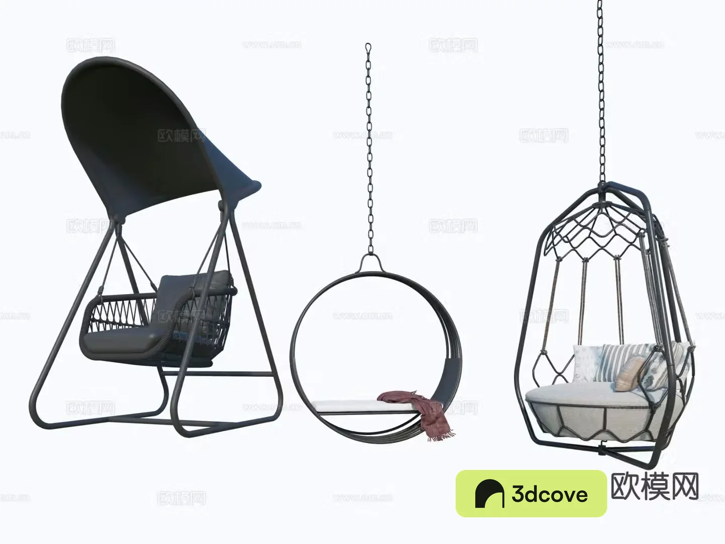 Modern outdoor hanging chair swing chair single hanging chair