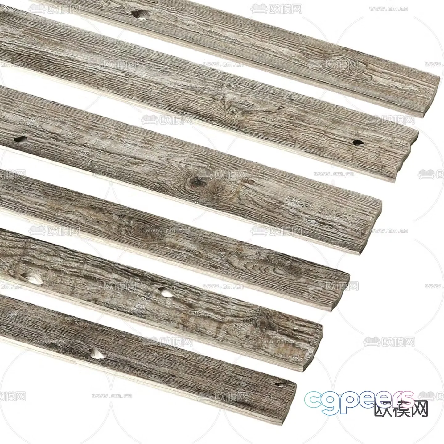 wood wooden beam wood plank 3d model