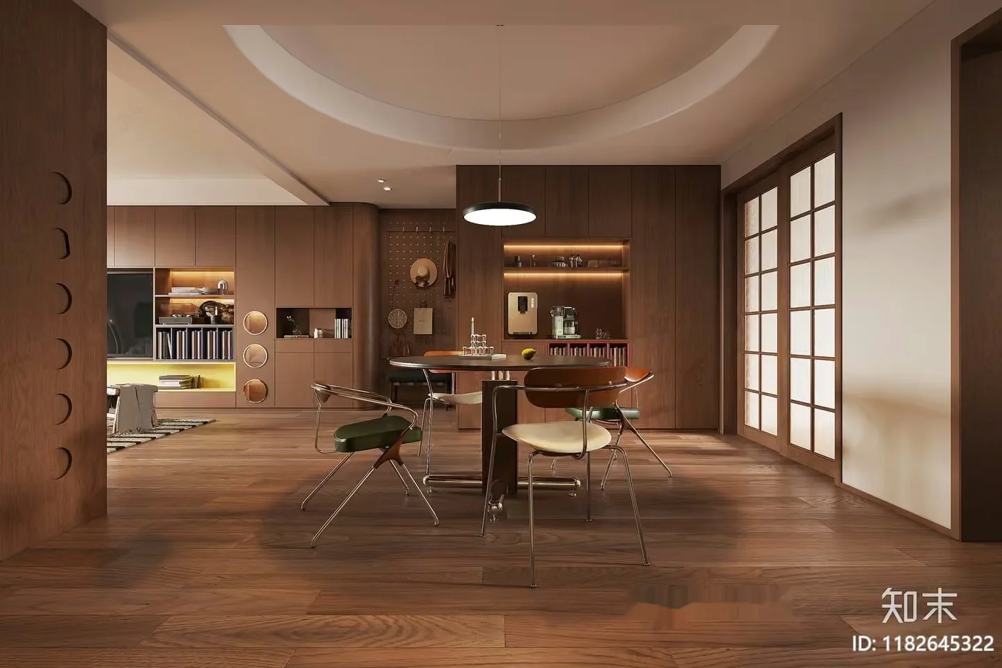 Modern Dining Room 3D Model – 16146 – CORONA Render