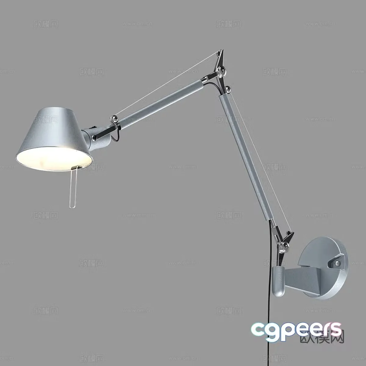 Simple wall lamp bedside wall lamp 3d model