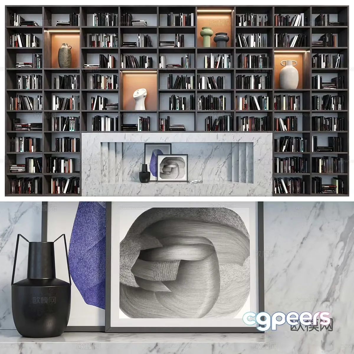 Bookcase 3d model