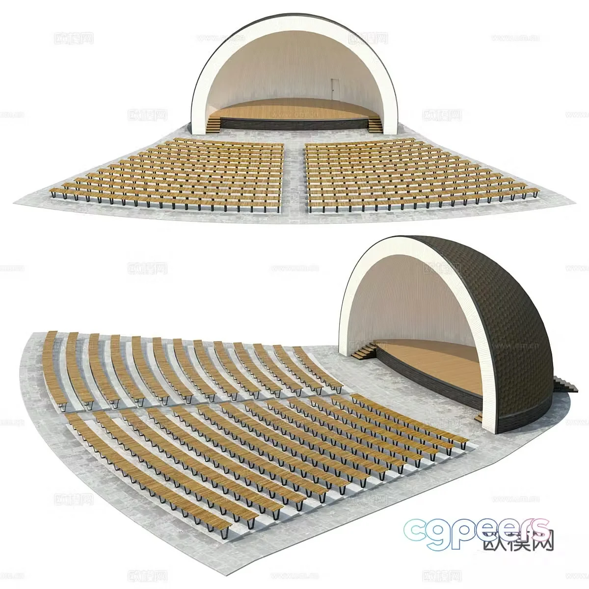 theater stage 3d model