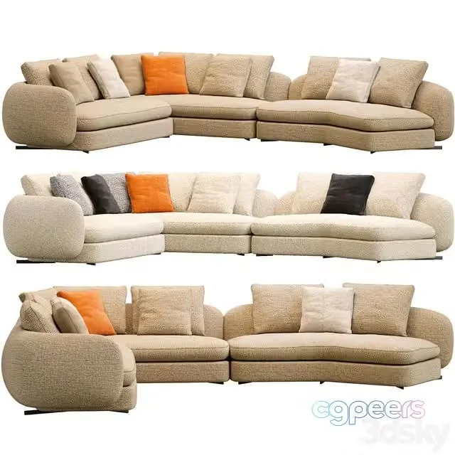 3ds Max Free – Saint German Sofa By Poliform