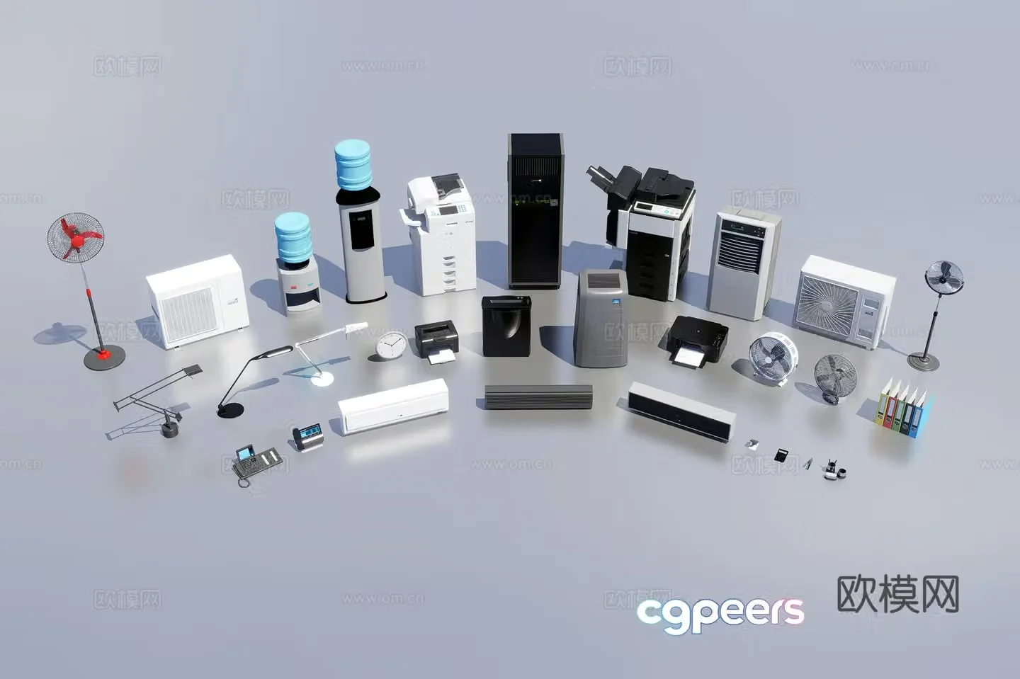 3D model of office electrical equipment