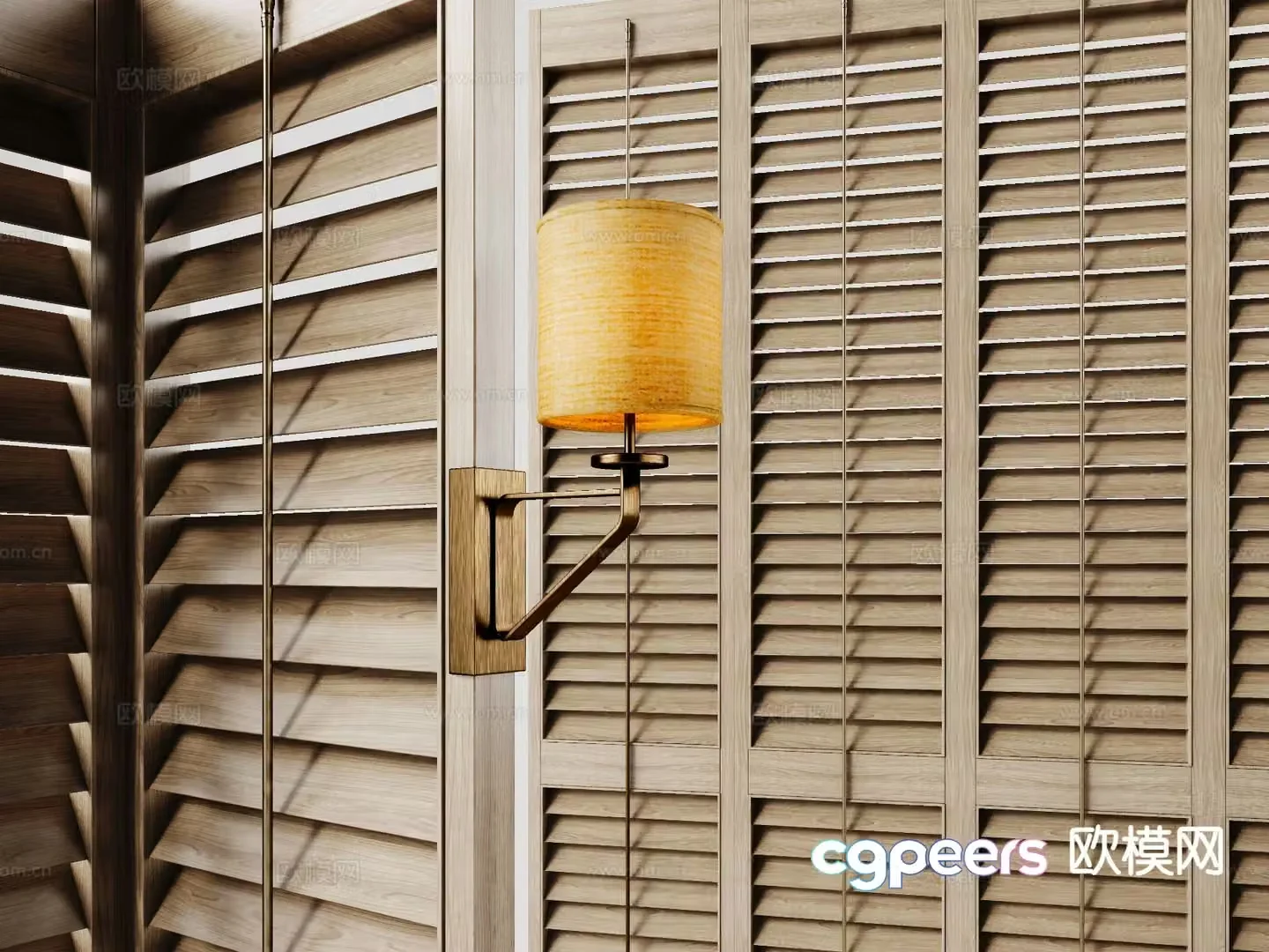 Wabi-sabi wall lamp 3d model