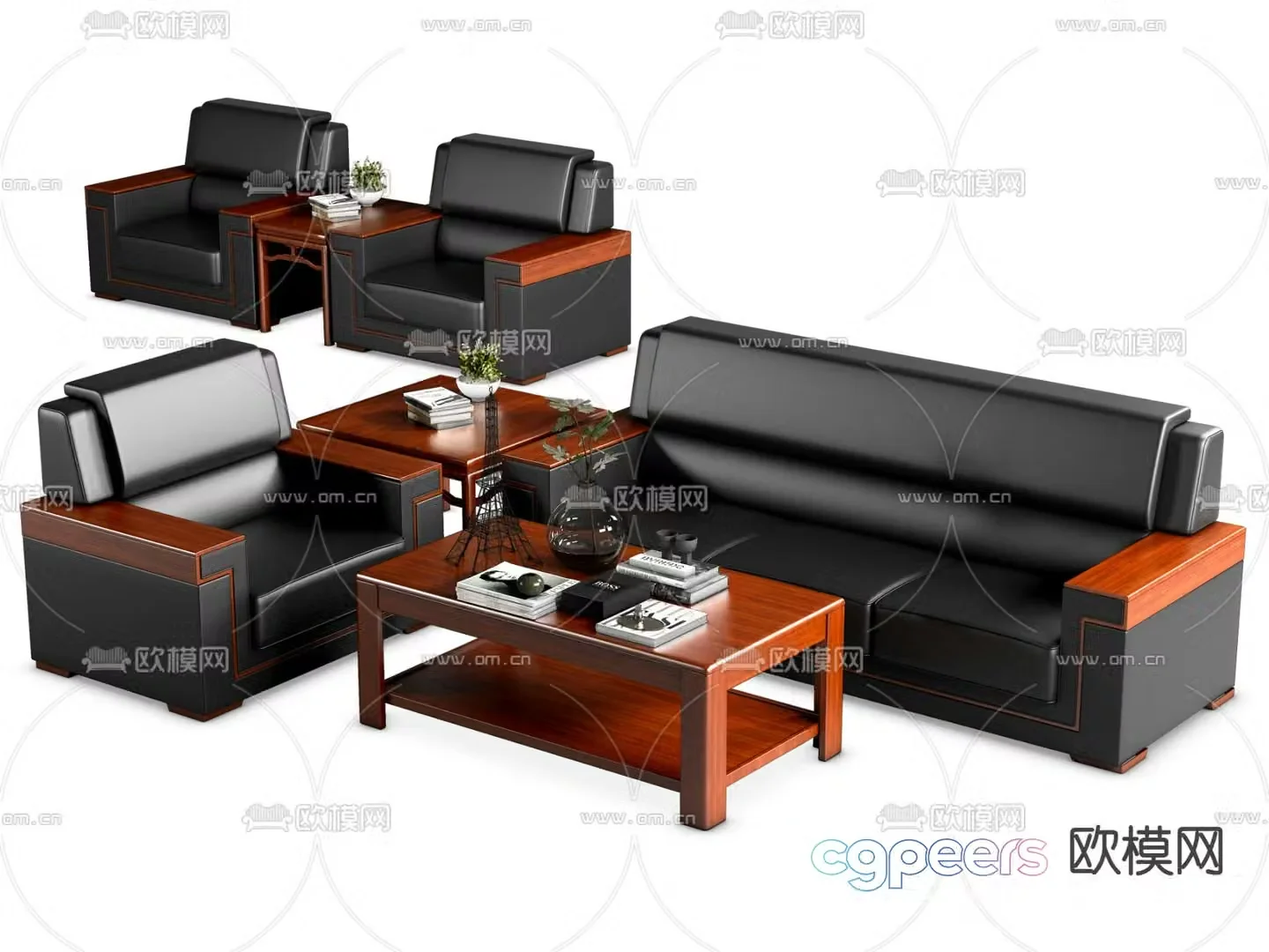 Office sofa reception sofa 3d model