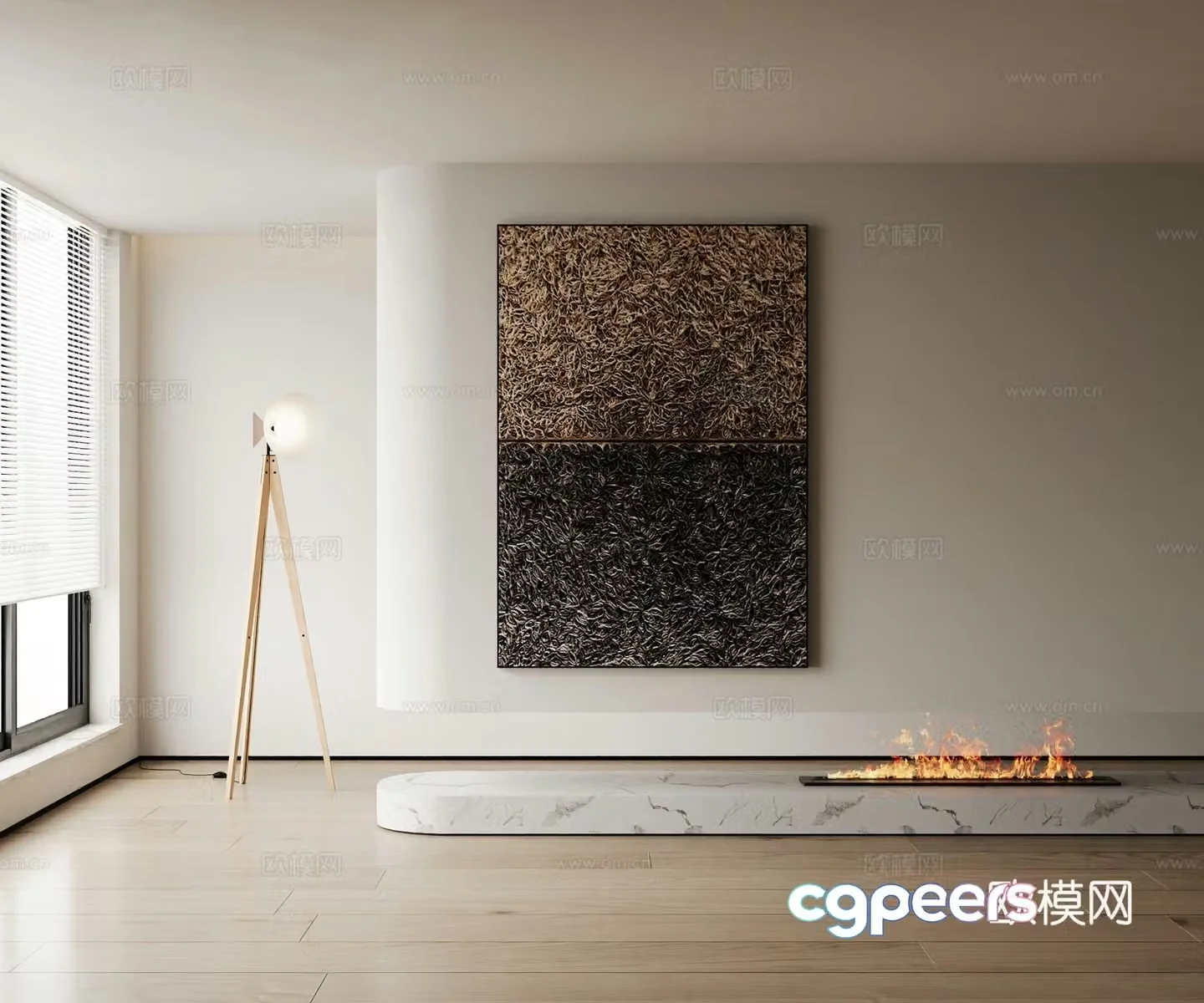 Modern decorative painting 3d model