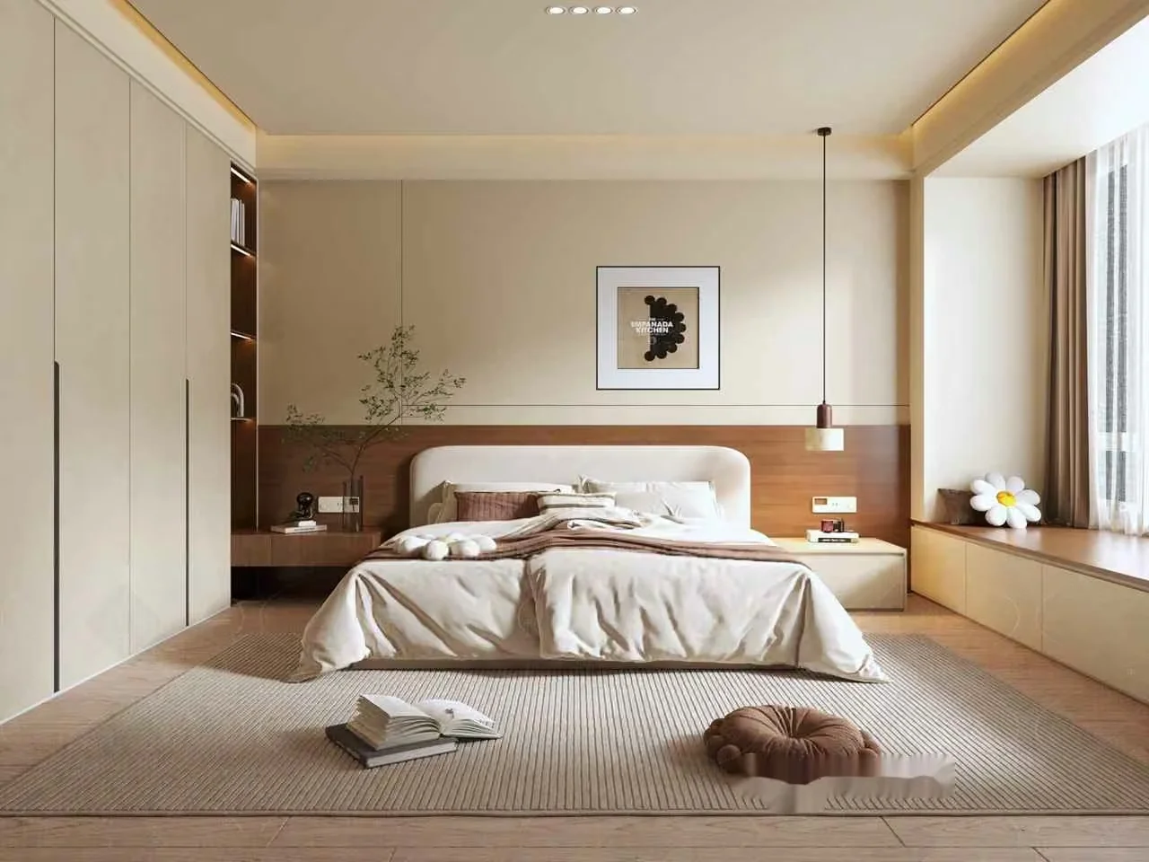 Modern Bedroom Interior 3D Model – 2463 – CORONA Render