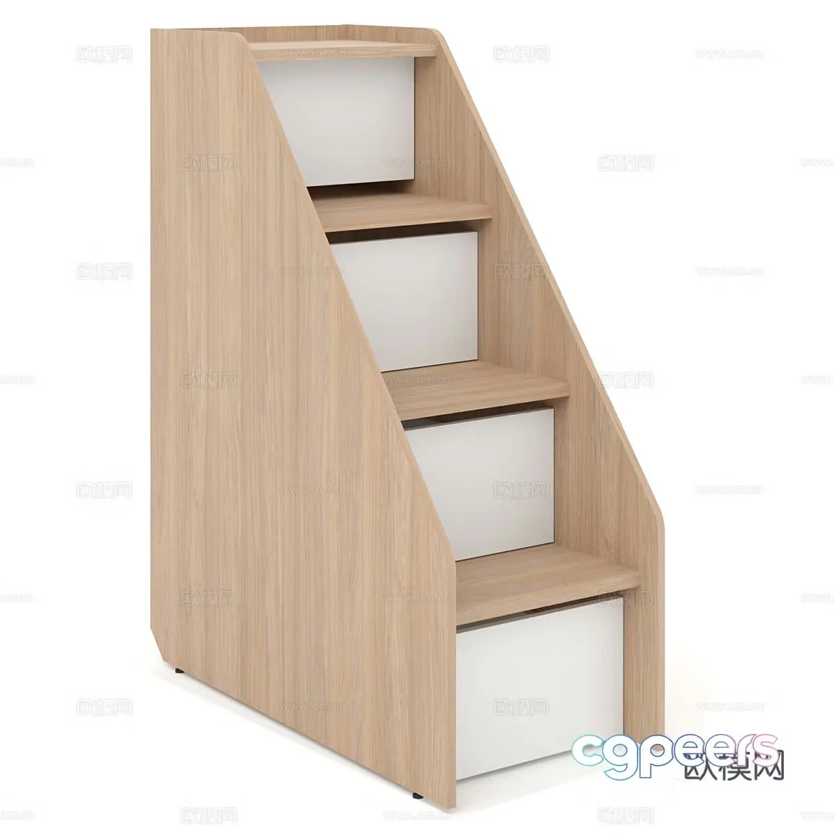 Nordic simple storage cabinet storage cabinet decorative cabinet low cabinet side cabinet 3d model