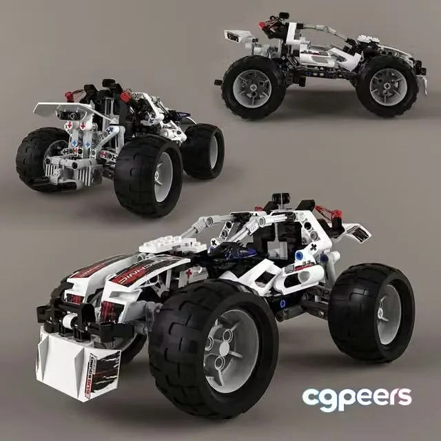 3ds Max Free – Lego Technic Quad-Bike Alternative