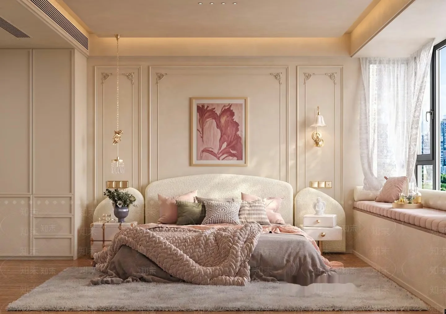 Cozy Bedroom 3D Model – 4145 – VRAY Render