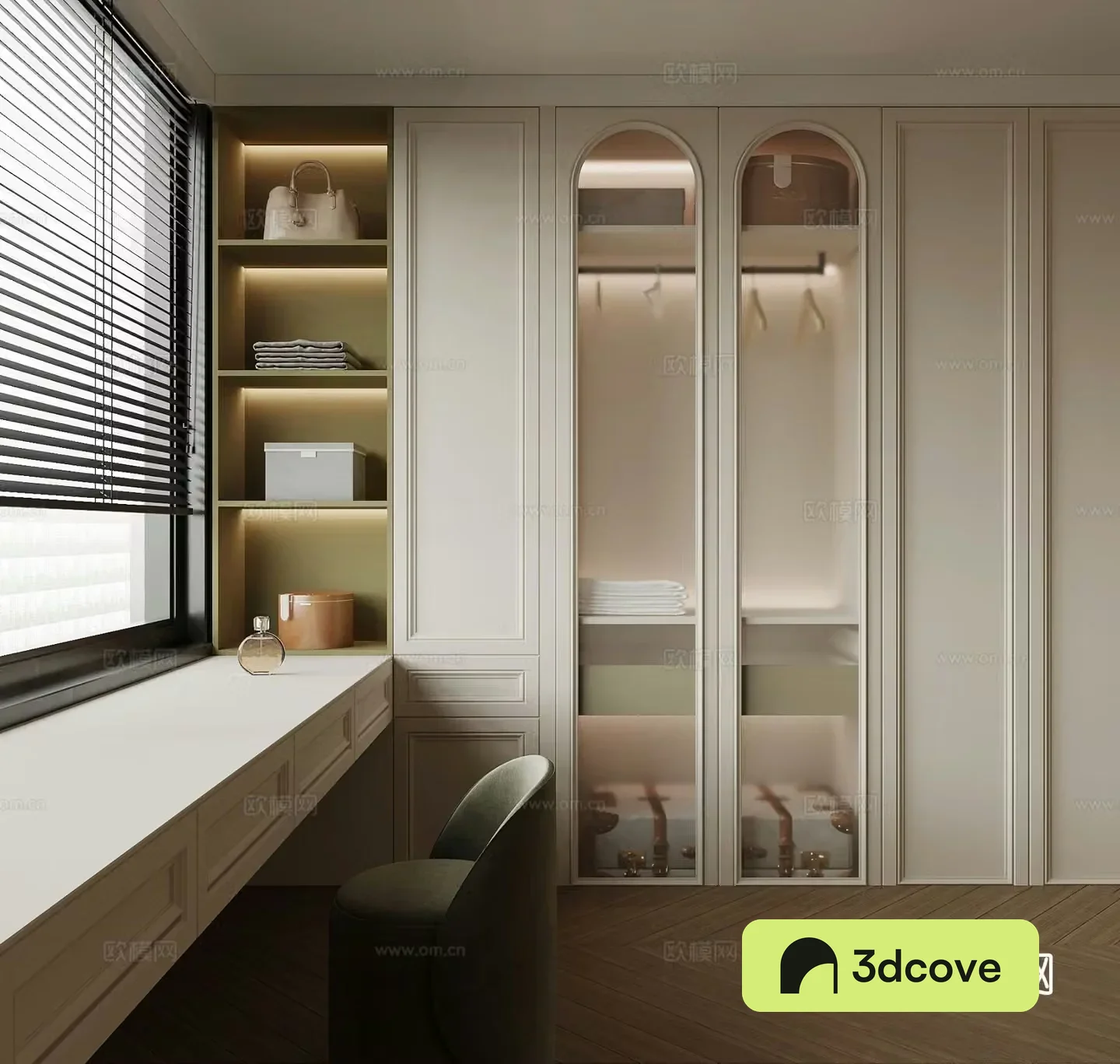 French wardrobe cloakroom