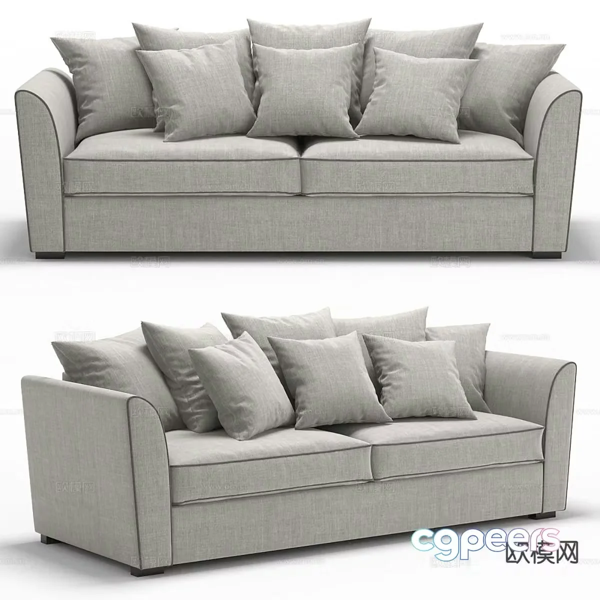 Modern love sofa 3d model