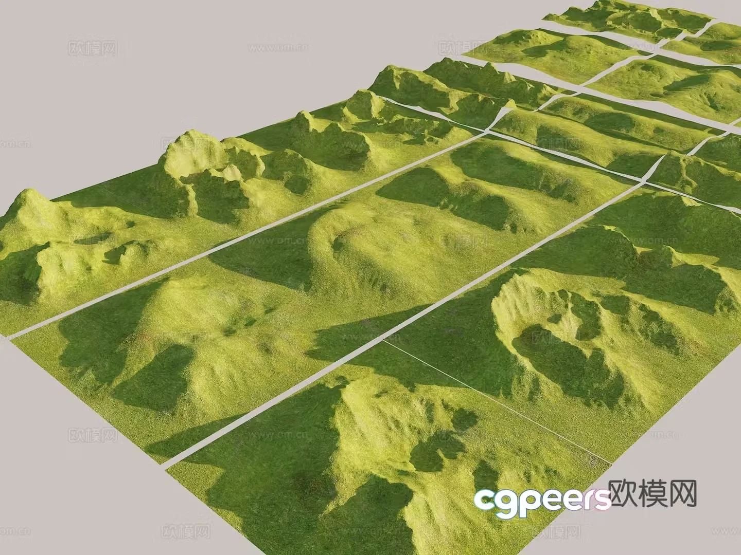 mountain terrain mountain terrain mountain mountain peak mountain range hillside 3d model