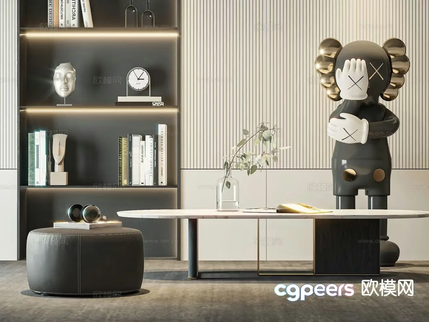 Modern coffee table 3d model
