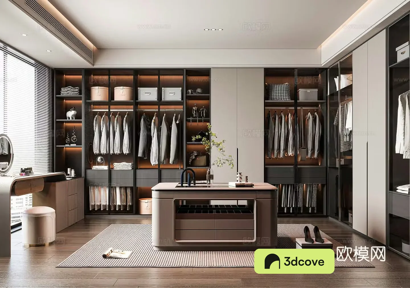 Modern cloakroom