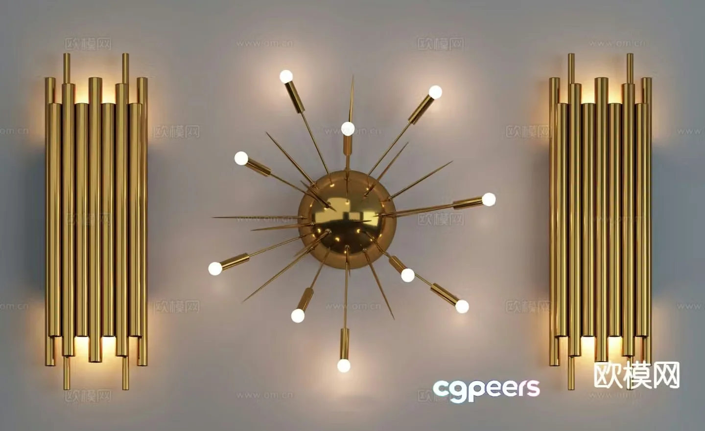 Light luxury wall lamp bedside wall lamp 3d model