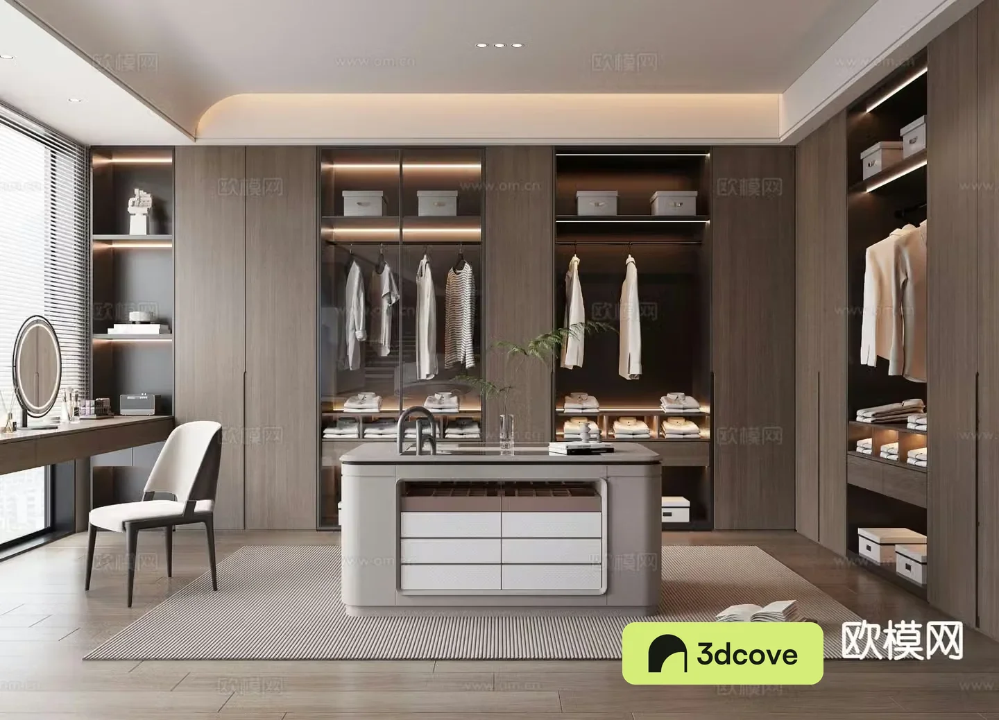 Modern cloakroom