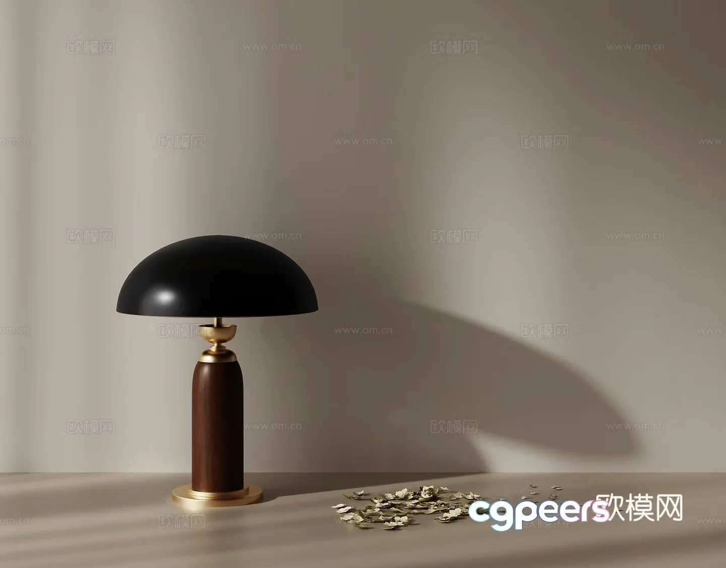 3D model of medieval table lamp