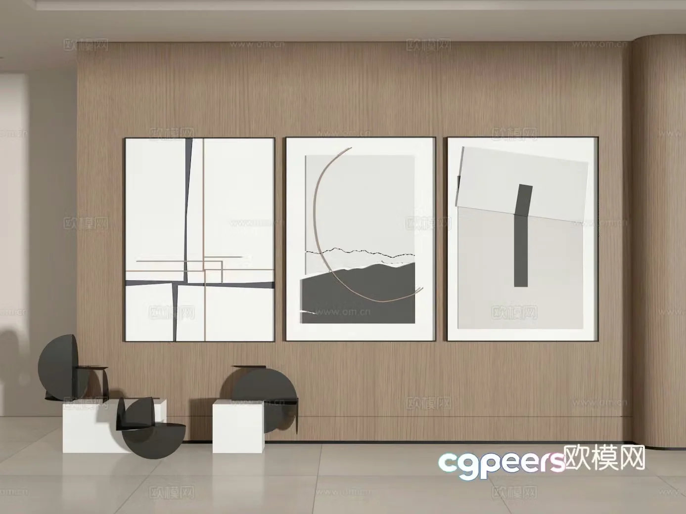 Decorative painting 3d model