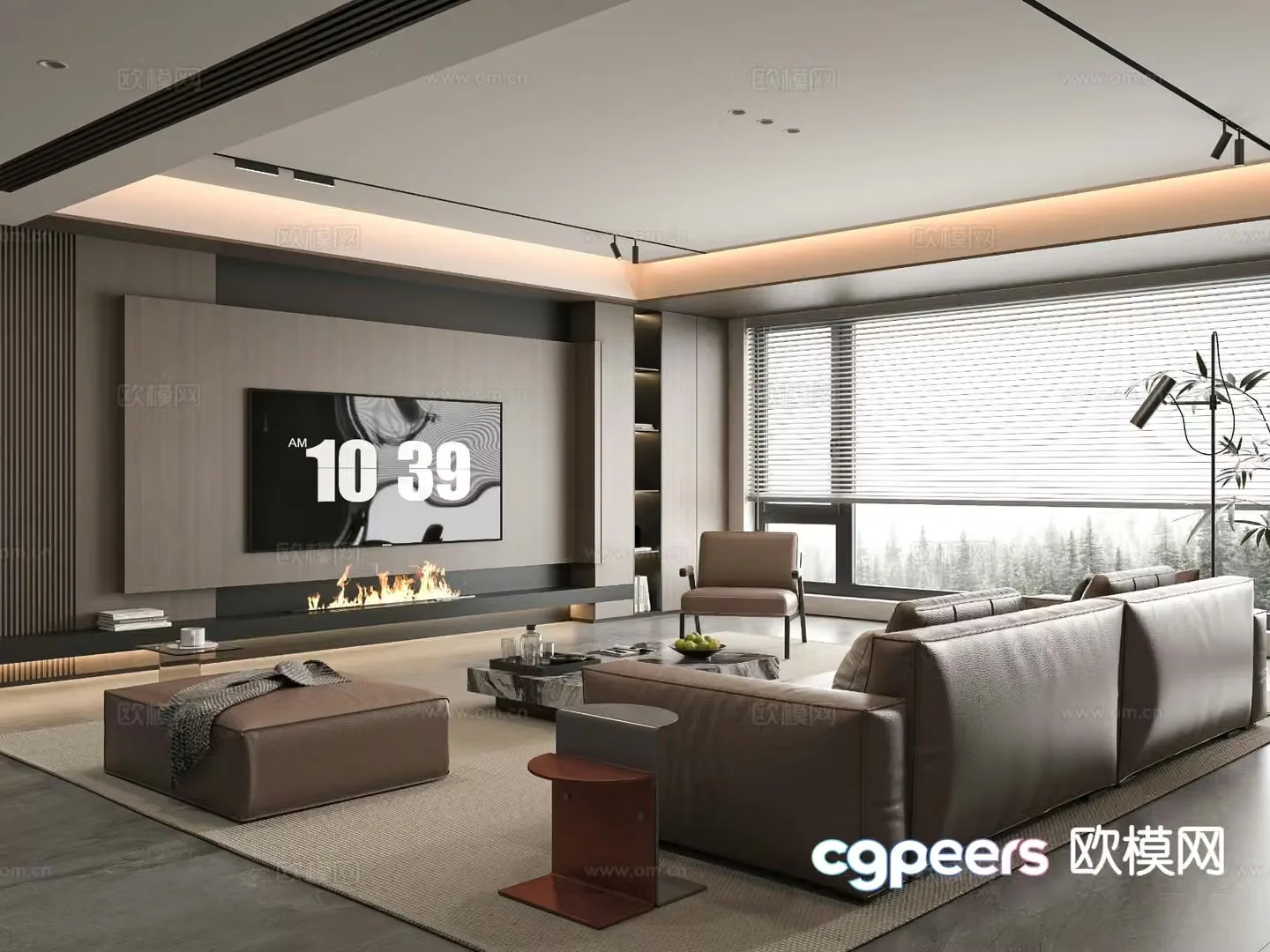 Italian living room 3d model