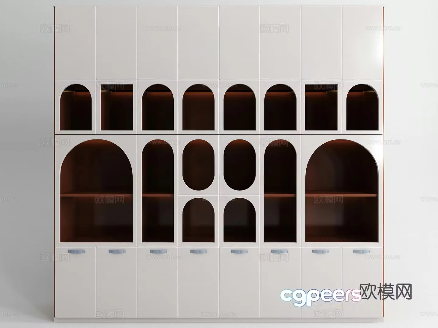Modern decorative cabinet side cabinet 3d model