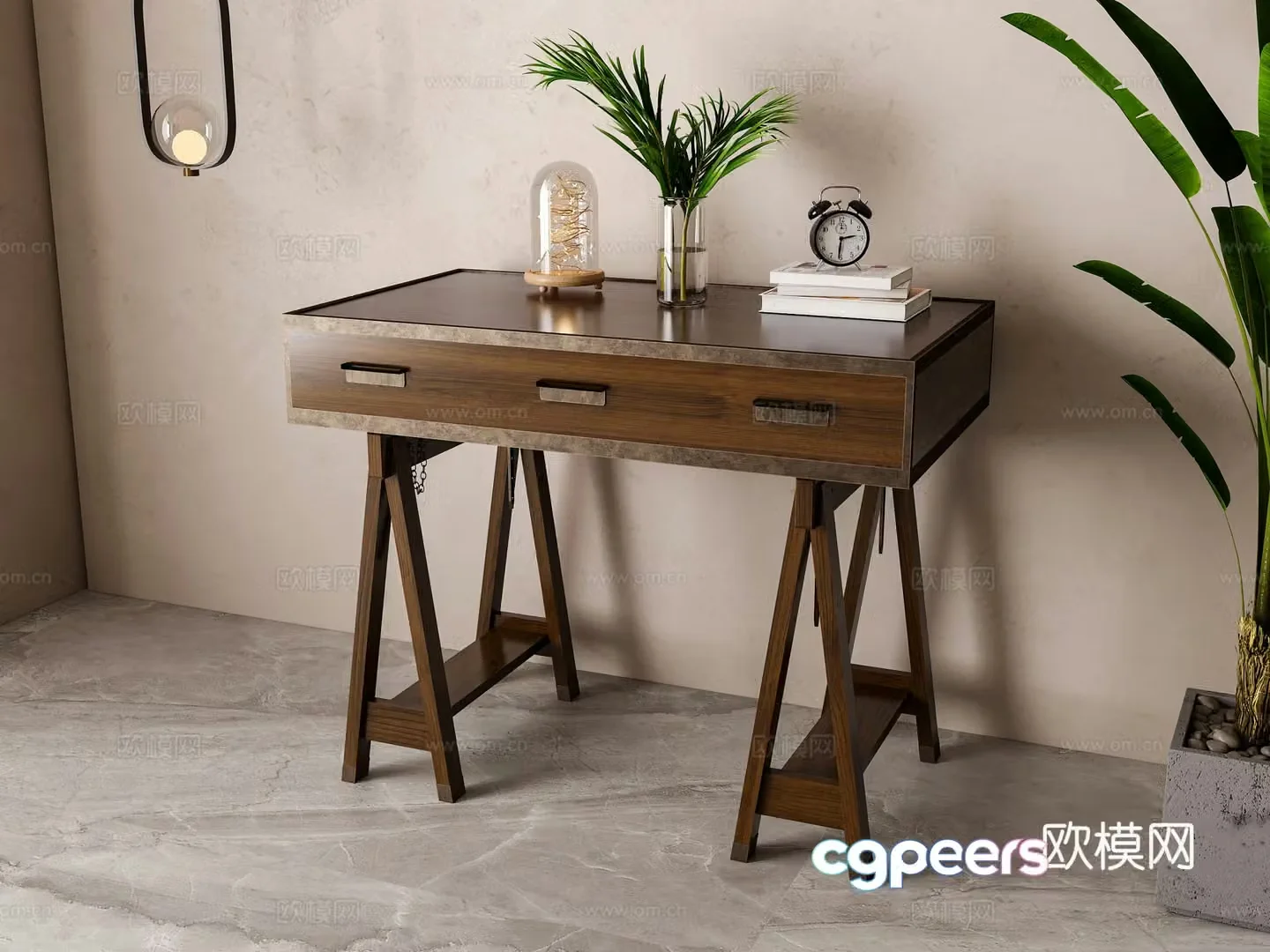 Nordic dressing table 3d model