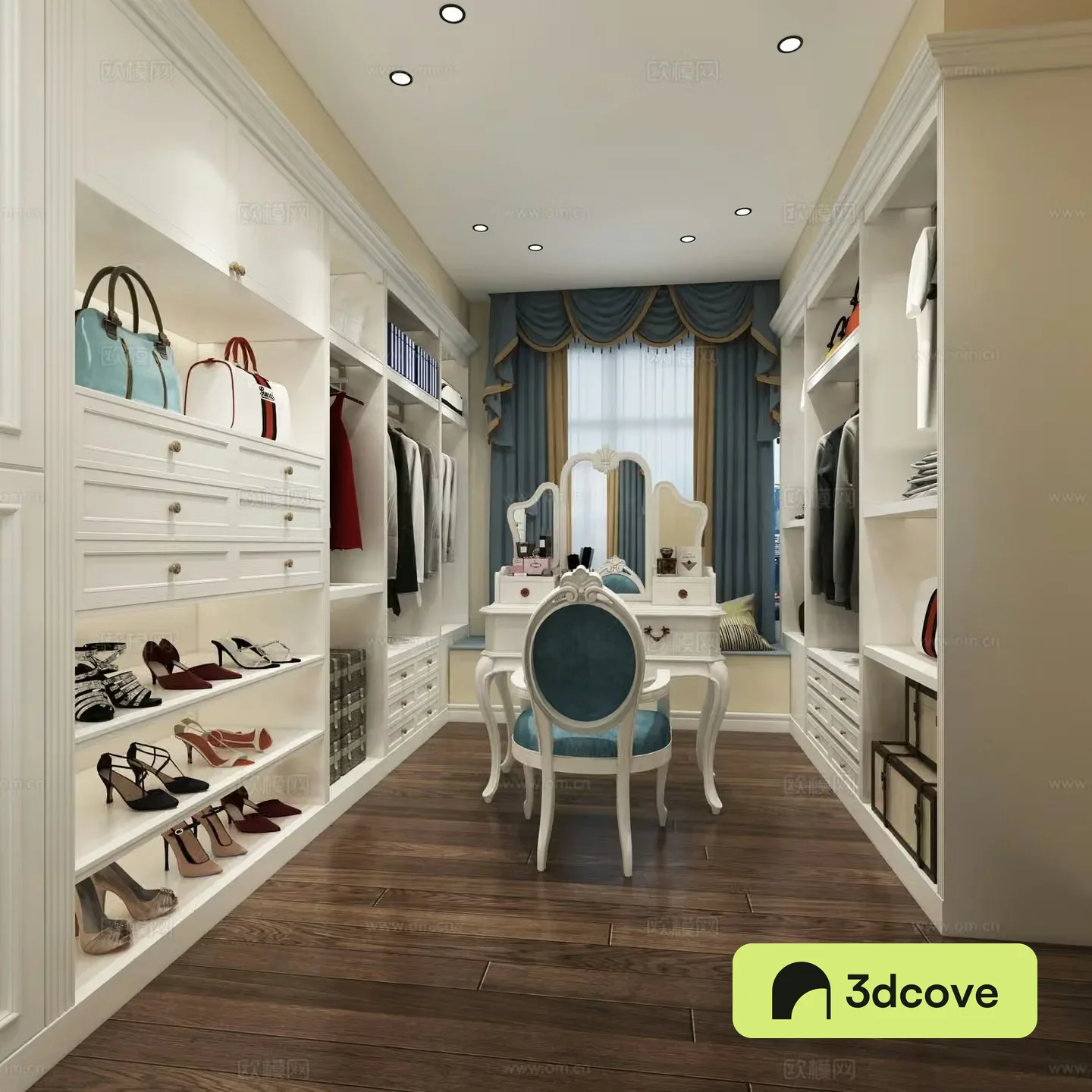 European simple cloakroom