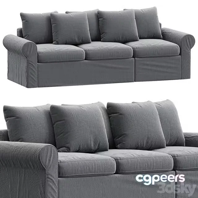 3ds Max Free – HARLANDA Sleeper sofa, Ljungen medium gray IKEA