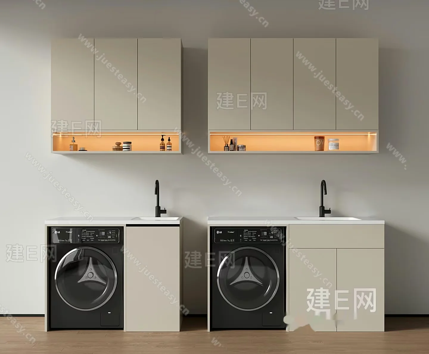 Modern Laundry Room 3D Model – 3138 – VRAY Render