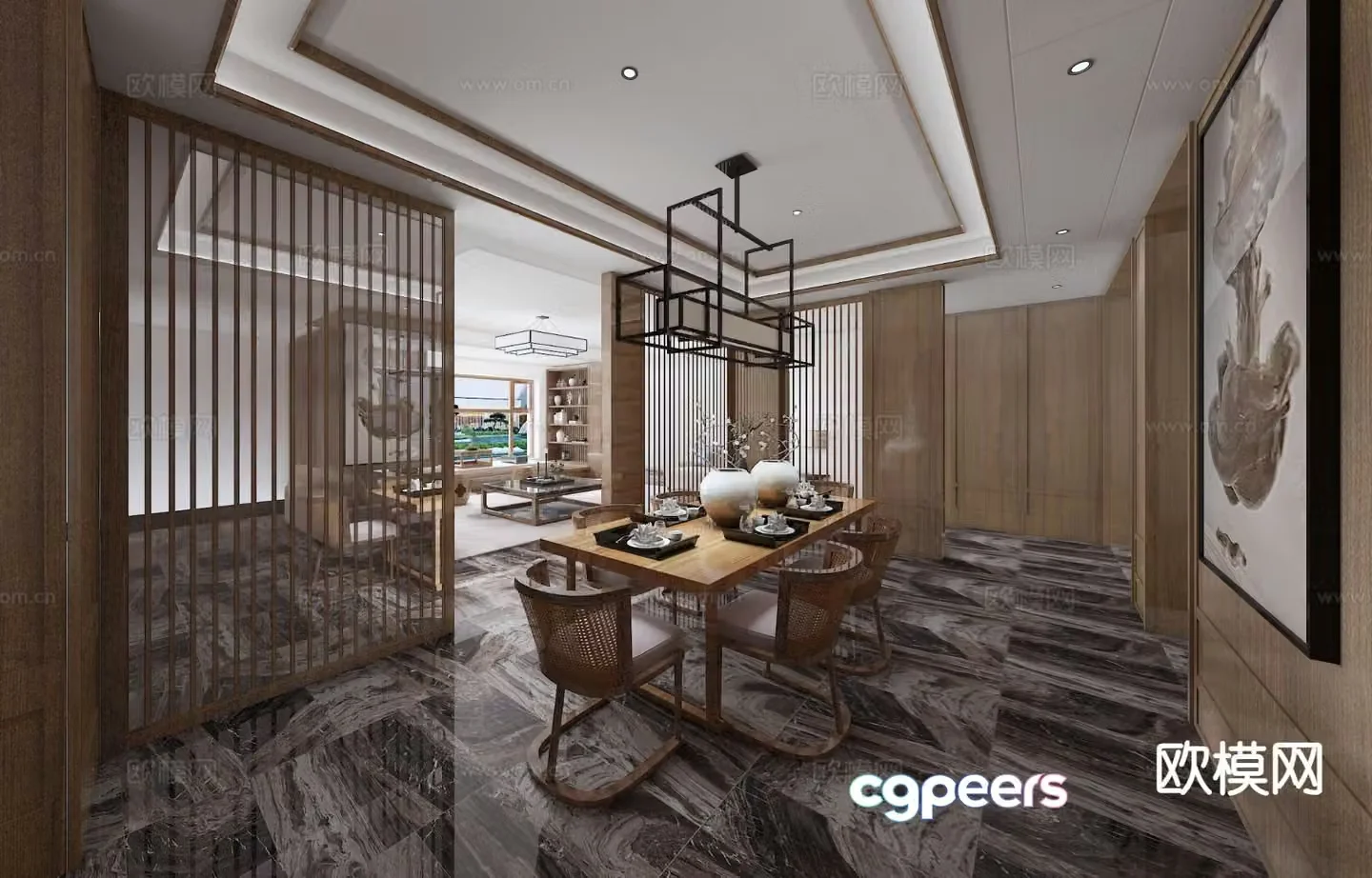 New Chinese restaurant 3D model