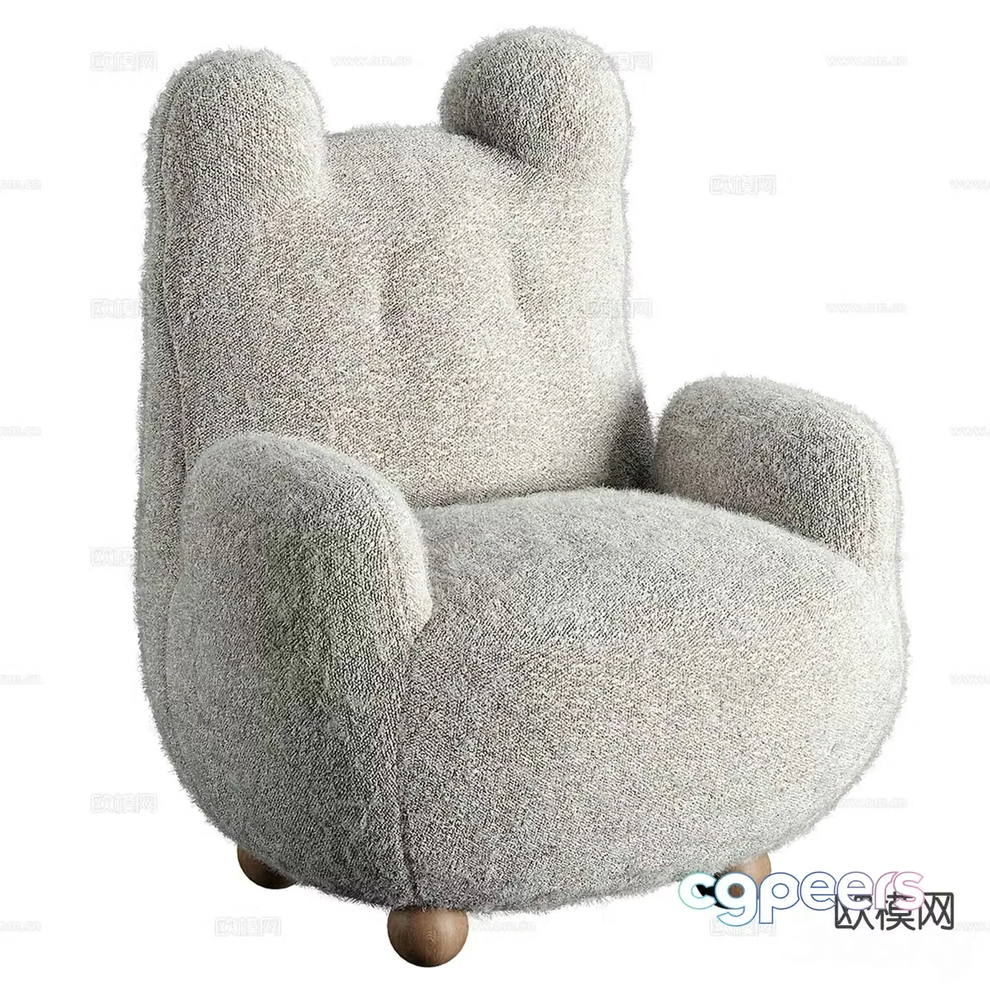 Bear single sofa 3d model