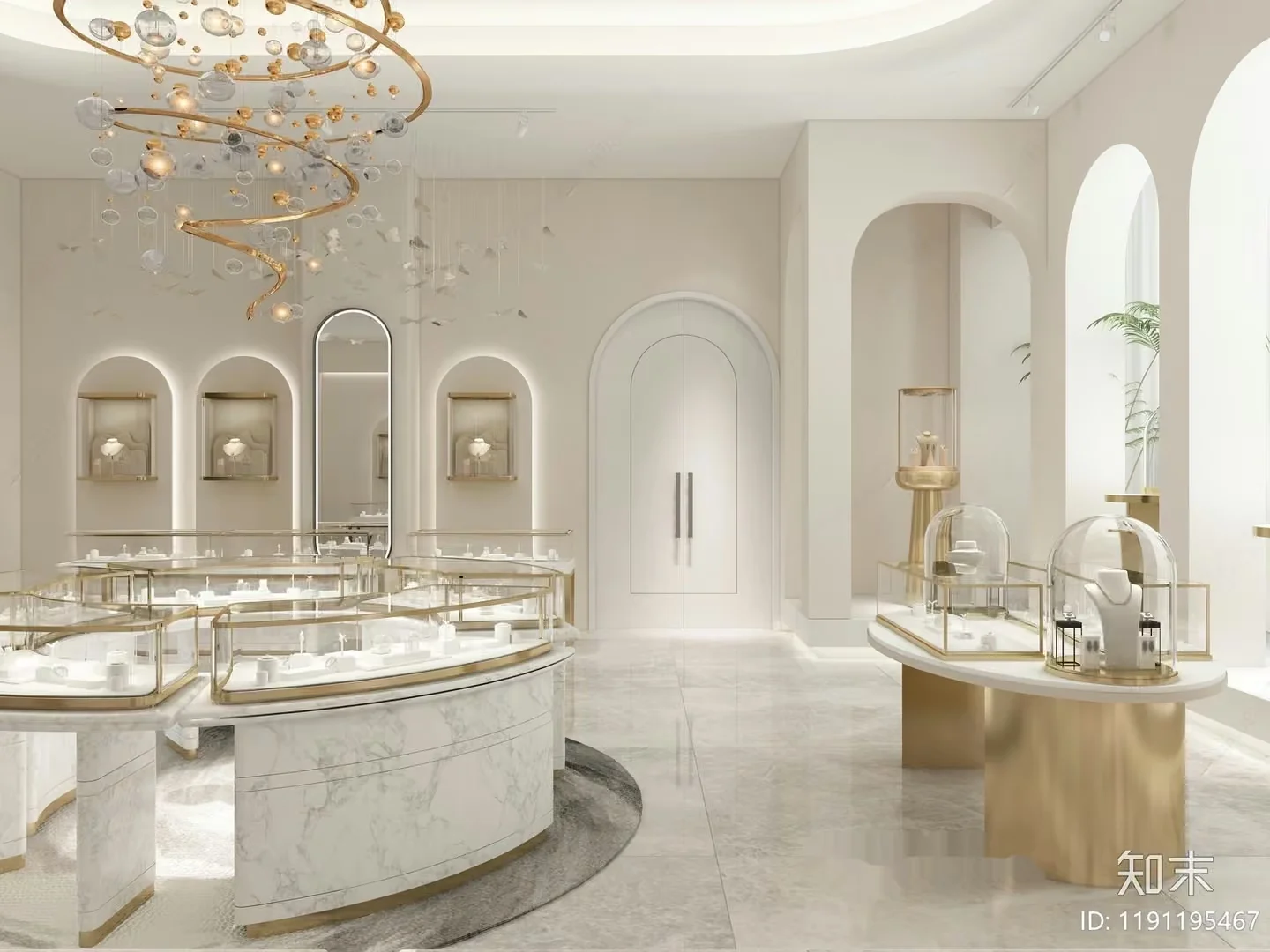 Modern Jewelry Store 3D Model – 352 – VRAY Render