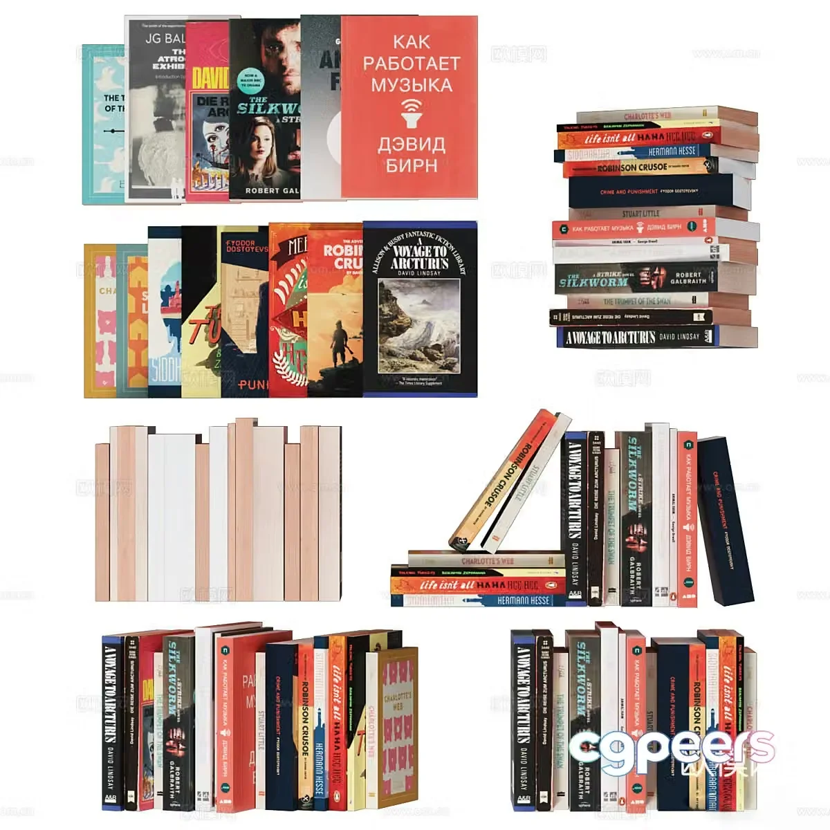 Books Books Magazine 3d Model