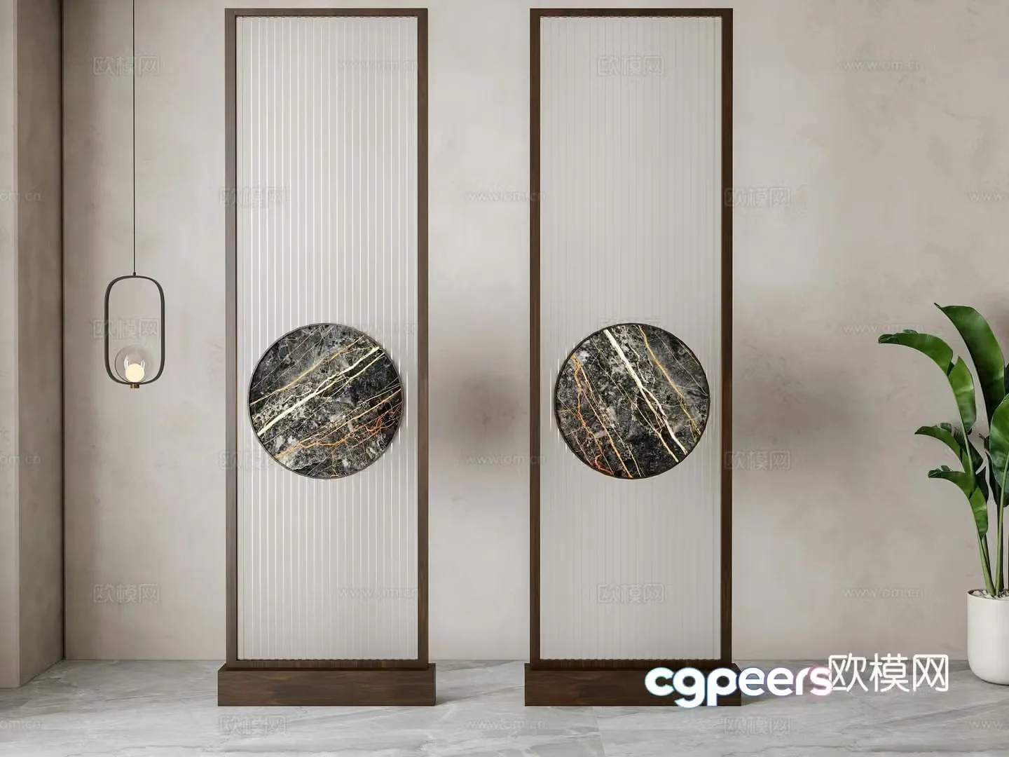 Modern partition 3d model